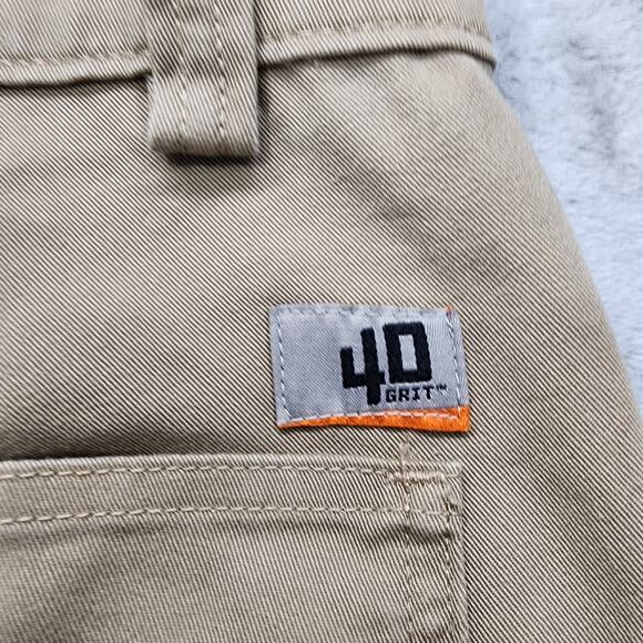 Duluth Trading Shorts Womens 6 Tan Canvas 40 Grit Carpenter Mid Rise Workwear - Picture 5 of 15